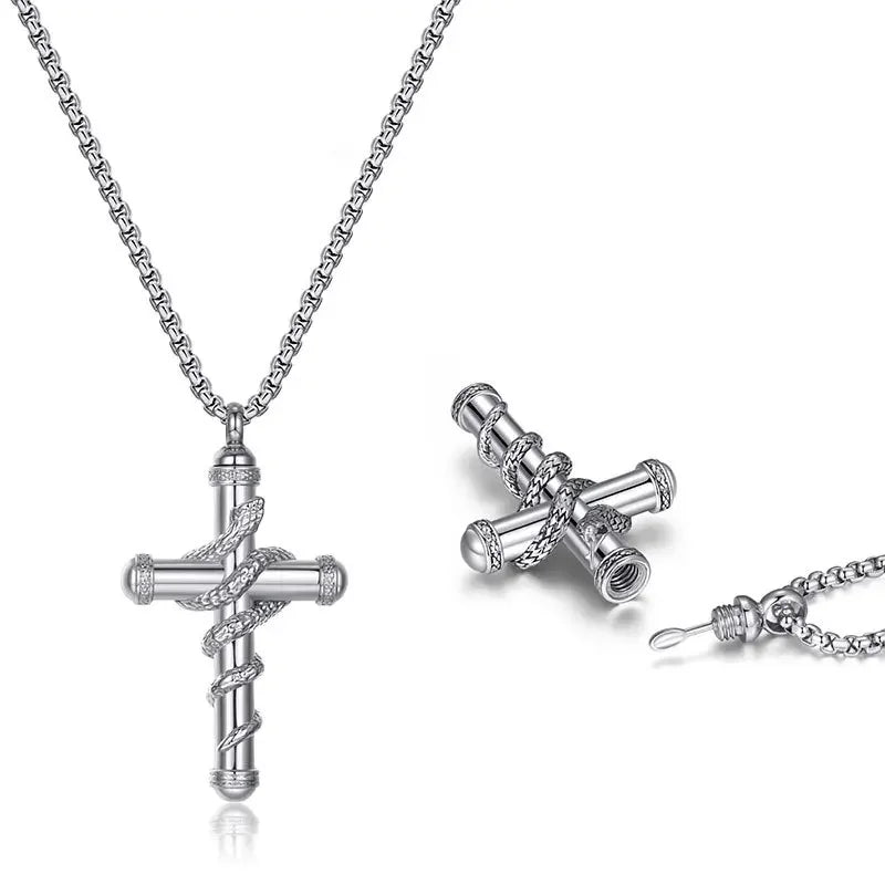 Spice Stasher Necklace Cross For Him