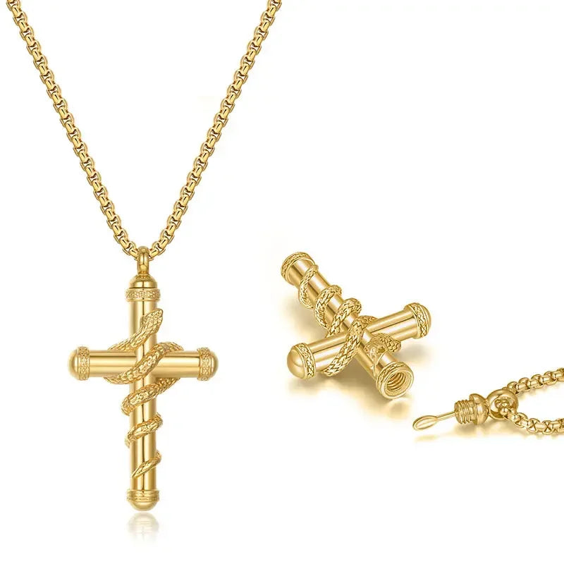 Spice Stasher Necklace Cross For Him