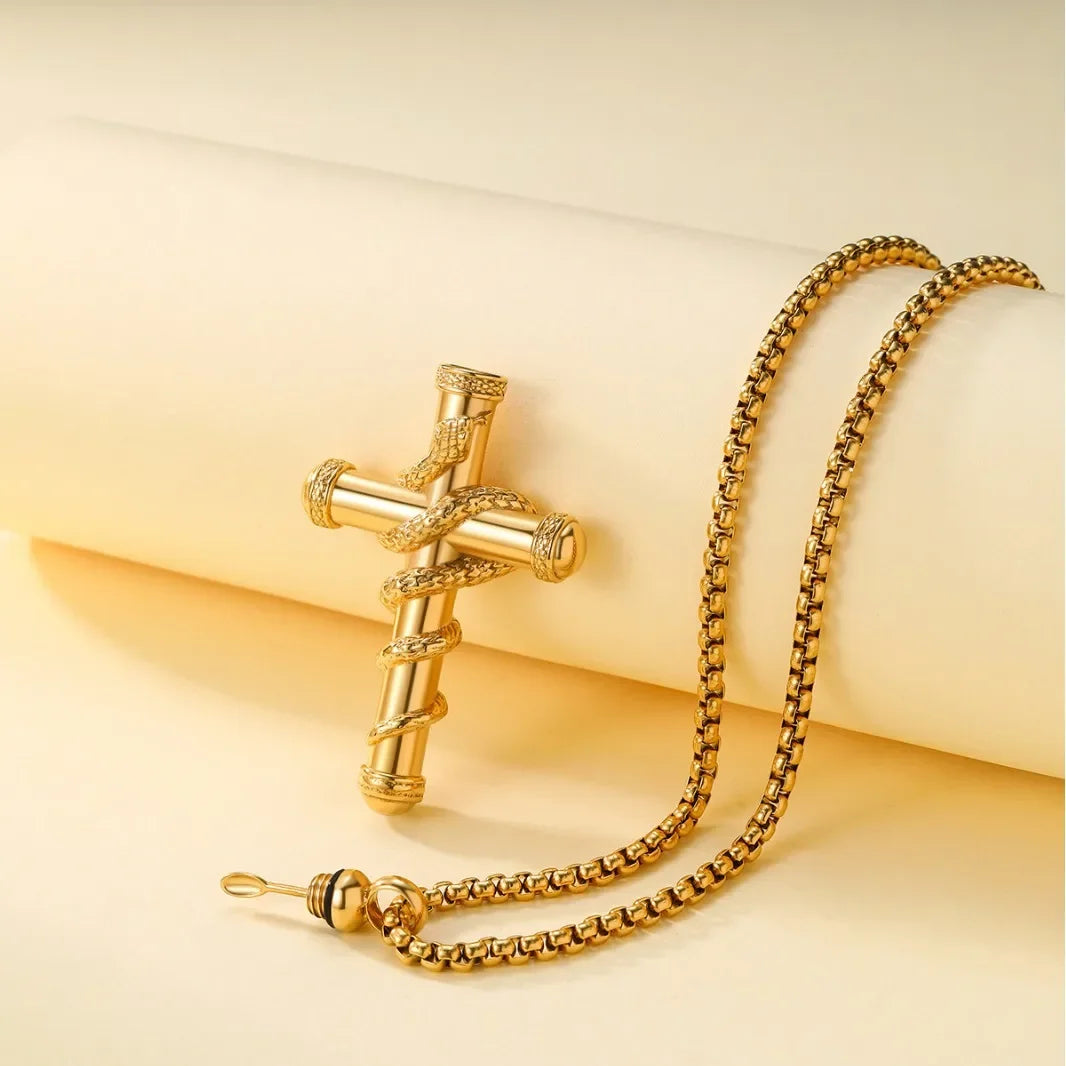 Spice Stasher Necklace Cross For Him